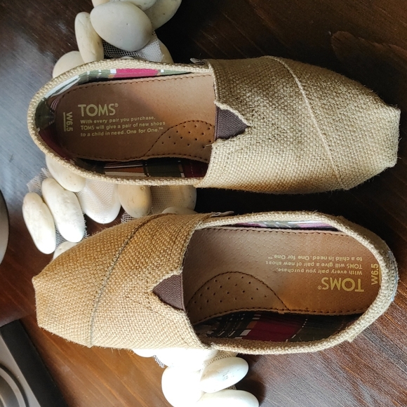 Toms woven burlap style 6.5 - Picture 3 of 7